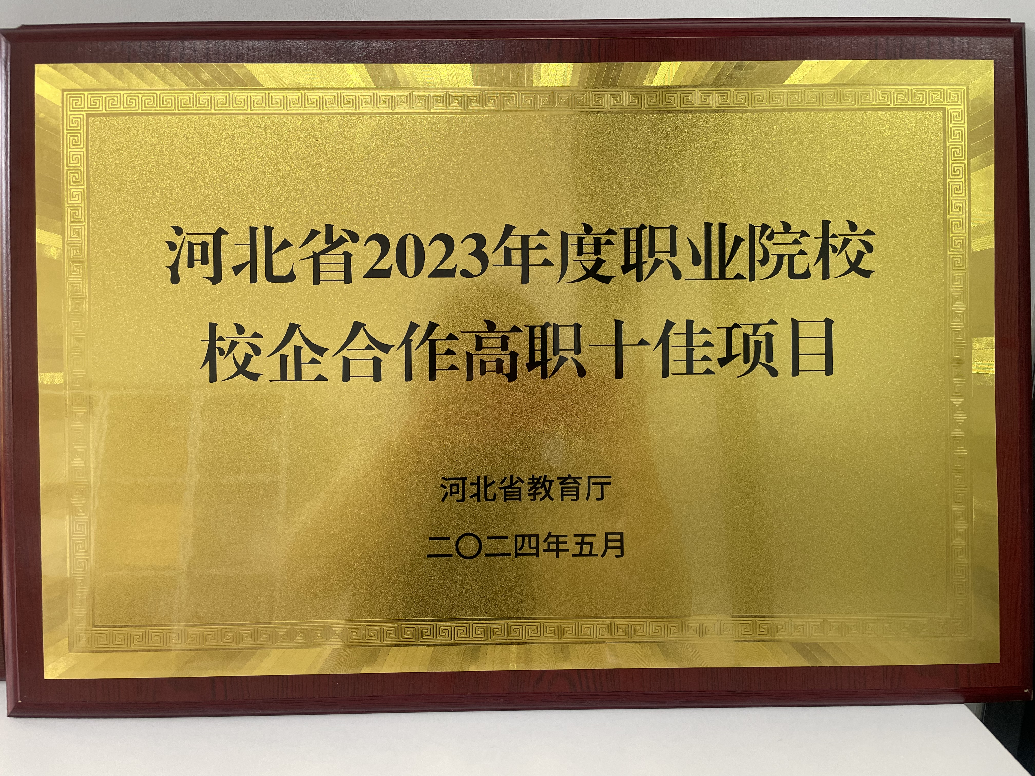 我系与汇川合作育人项目荣获河北省校企合作高职十佳项目.jpg